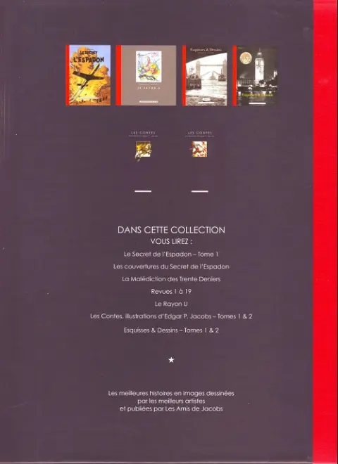 Verso de l'album Esquisses & Dessins Tome 2