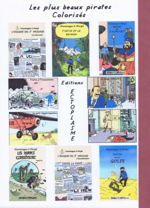 Verso de l'album Tintin Tintin et la Guinda
