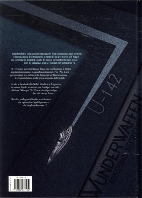 Verso de l'album Wunderwaffen - Missions secrètes 1 Le U-Boot fantôme