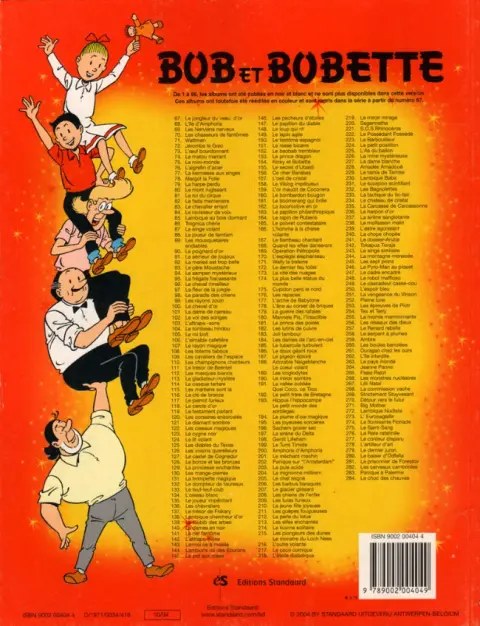 Verso de l'album Bob et Bobette Tome 92 La mariée est trop belle