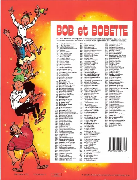 Verso de l'album Bob et Bobette Tome 167 Le flambeau chantant