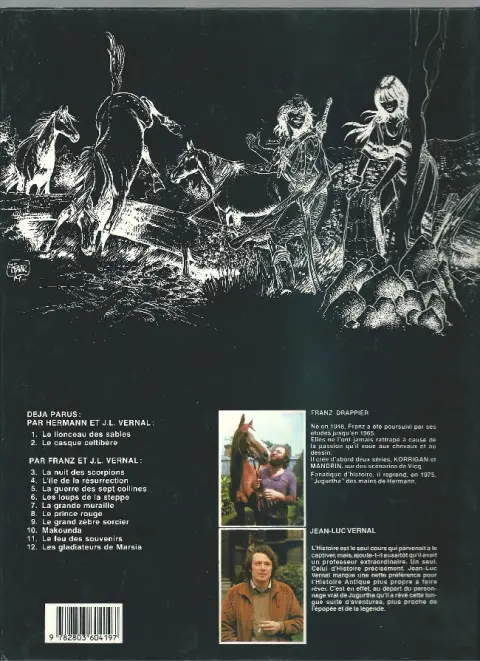 Verso de l'album Jugurtha Tome 11 Le feu des souvenirs
