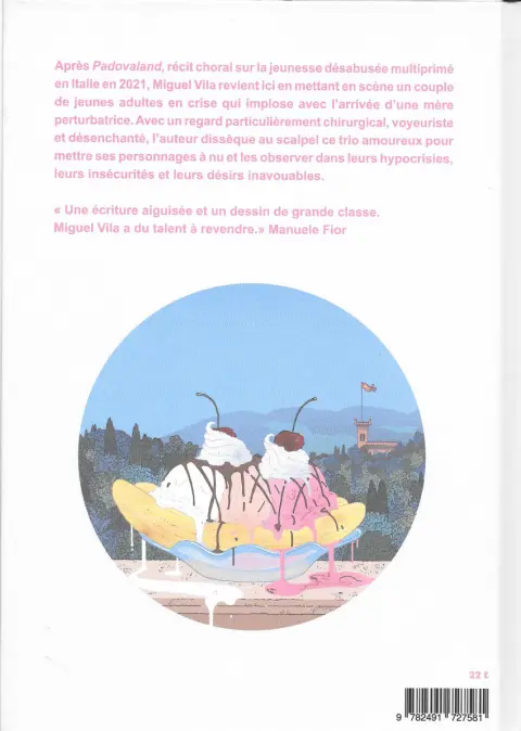 Verso de l'album Fleur de lait