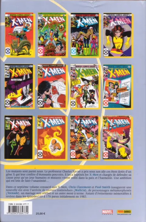 Verso de l'album X-Men L'intégrale Tome 7 1983