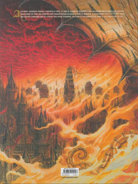 Verso de l'album Requiem Chevalier Vampire Tome 11 Amours défuntes