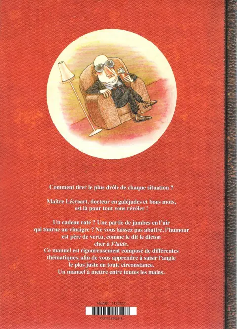 Verso de l'album Petit manuel d'humour en toute circonstance