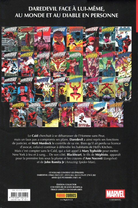 Verso de l'album Daredevil par Ann Nocenti