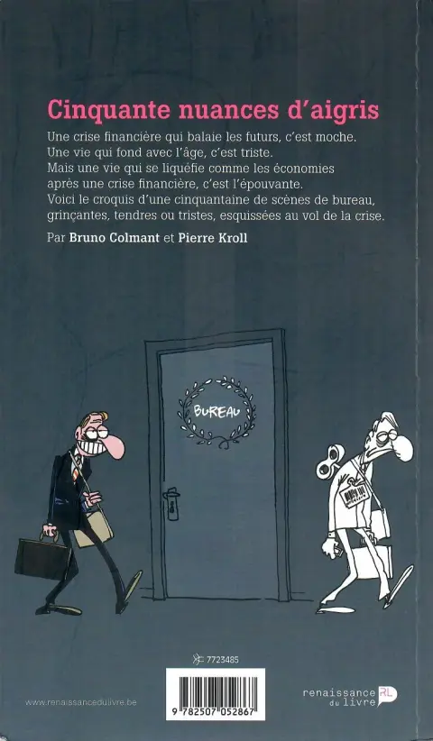 Verso de l'album Cinquante nuances d'aigris Scènes grinçantes de la vie en entreprise