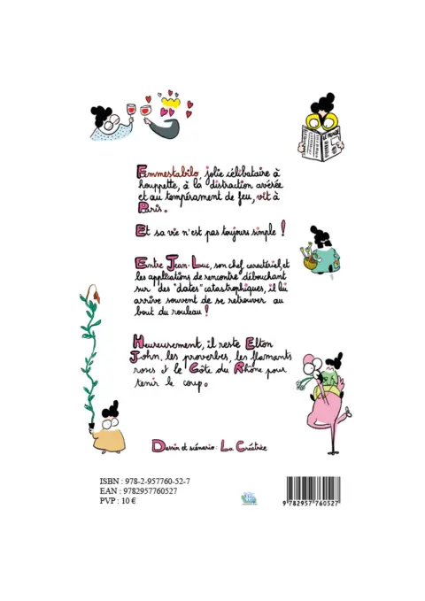 Verso de l'album En avant toute ! Les aventures de la femmestabilo
