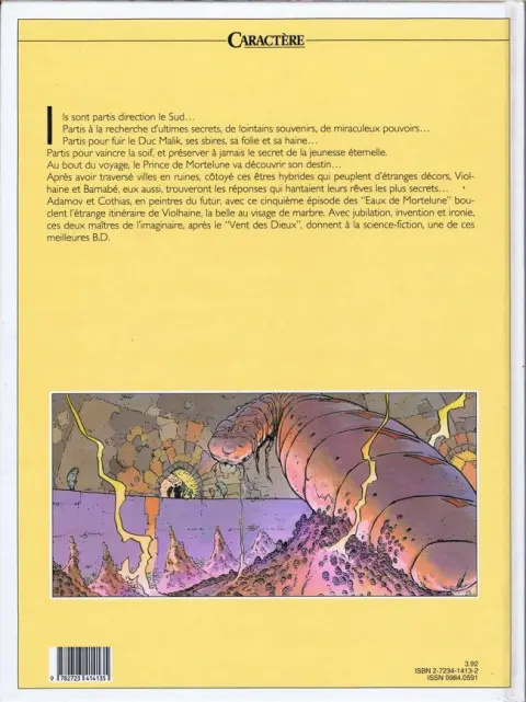 Verso de l'album Les eaux de Mortelune Tome 5 Vague à lames