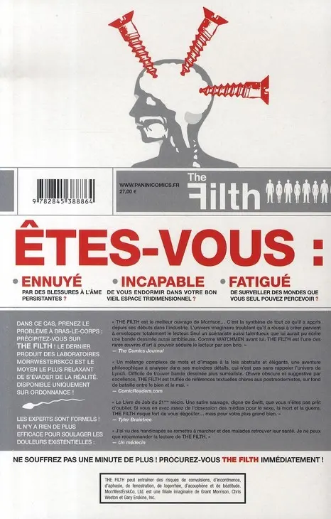 Verso de l'album The Filth
