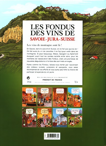 Verso de l'album Les Fondus du vin Tome 8 Les fondus des vins du Jura Savoie Suisse
