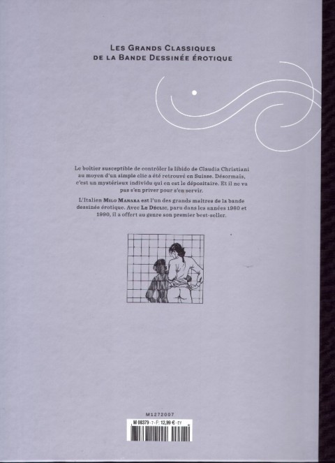 Verso de l'album Les Grands Classiques de la Bande Dessinée Érotique - La Collection Tome 7 Le Déclic - tome 2