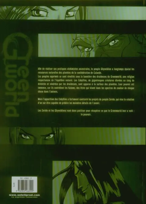 Verso de l'album Green world Tome 1 Quand meurent les Cebyllins