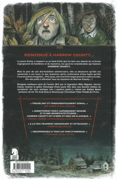Verso de l'album Harrow County Tome 1 Spectres innombrables