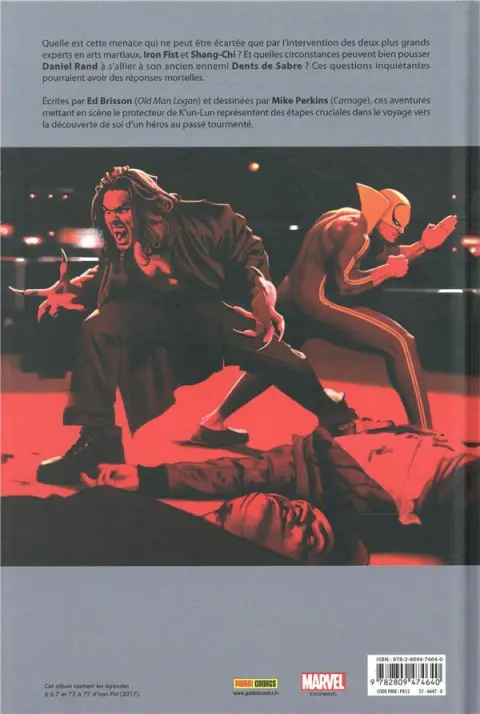 Verso de l'album Iron Fist Tome 2 Tigres et serpents