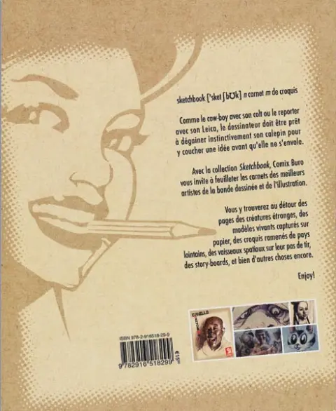 Verso de l'album Sketchbook - Comix Buro Sketchbook Civiello