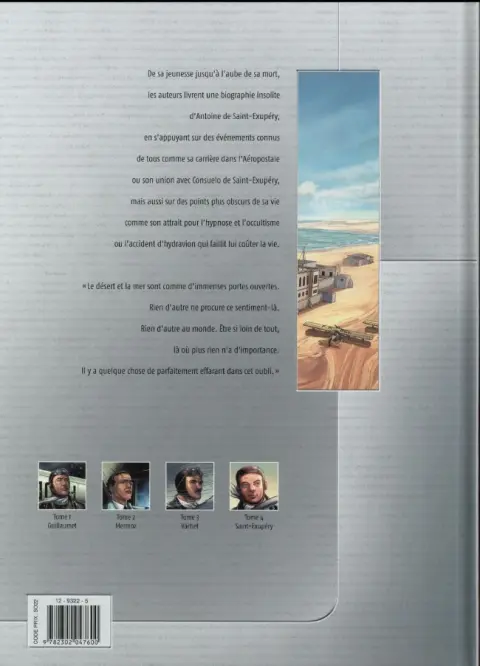Verso de l'album L'Aéropostale - Des pilotes de légende Tome 4 Saint-Exupéry