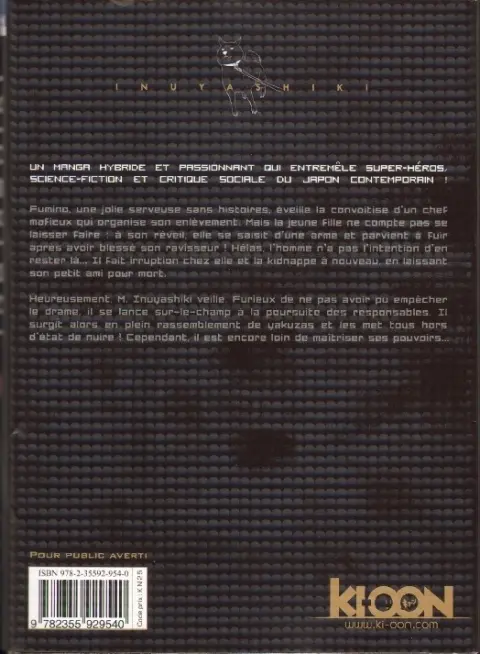 Verso de l'album Last Hero Inuyashiki 4