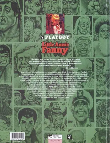 Verso de l'album Little Annie Fanny Volume 4 1978-1988