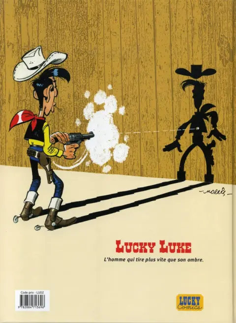 Verso de l'album Les aventures de Lucky Luke Tome 7 La Terre Promise