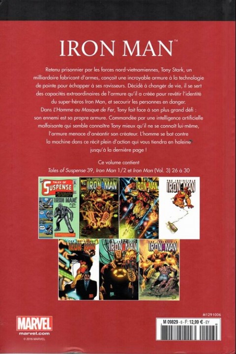 Verso de l'album Le meilleur des Super-Héros Marvel Tome 6 Iron Man