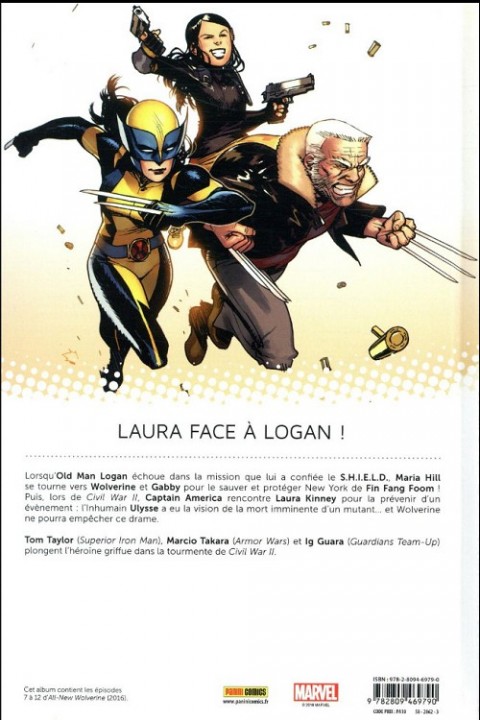 Verso de l'album All-New Wolverine Tome 3 Ennemie d'état