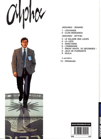 Verso de l'album Alpha Tome 9 Scala