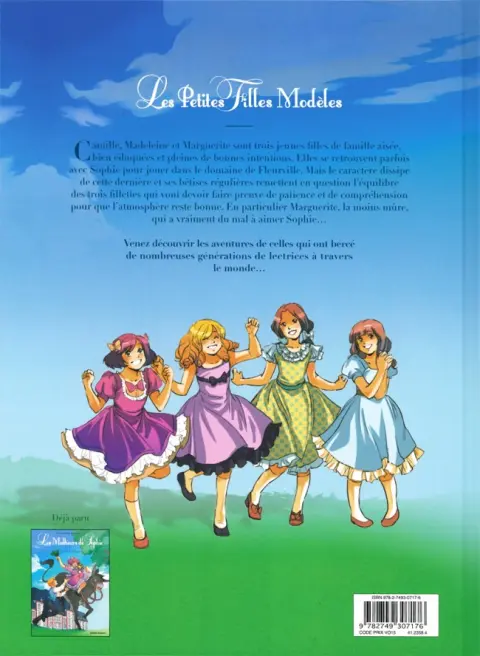 Verso de l'album Les Petites Filles modèles