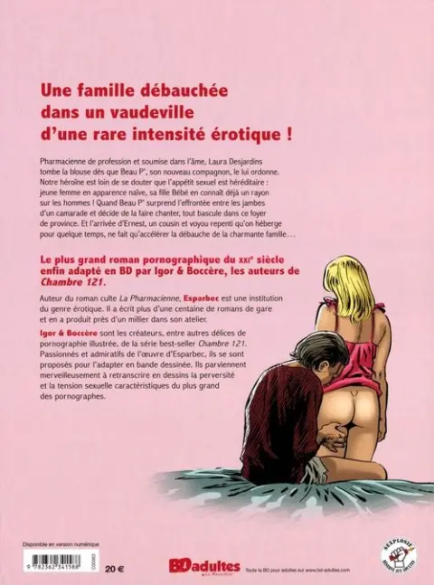 Verso de l'album La Pharmacienne