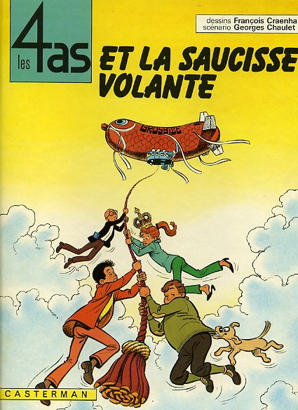 Couverture de l'album Les 4 as Tome 14 Les 4 as et la saucisse volante