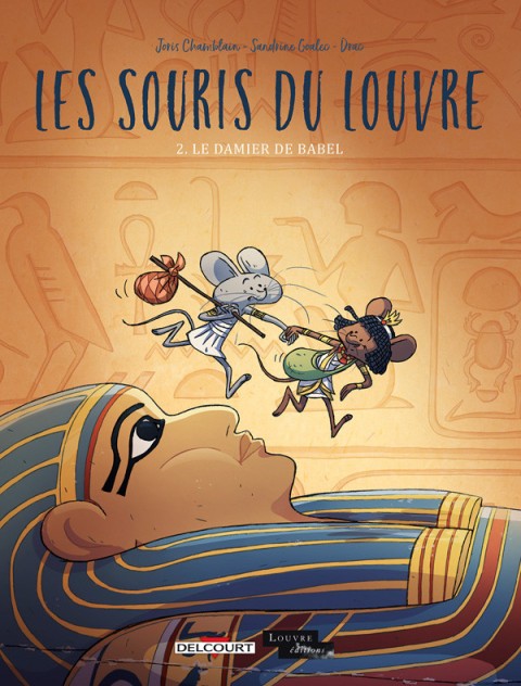 Couverture de l'album Les Souris du Louvre 2 Le Damier de Babel