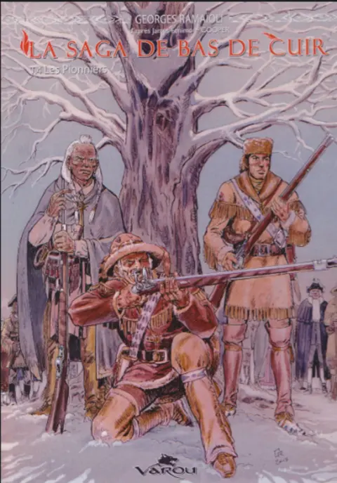 Couverture de l'album La saga de Bas de Cuir Tome 4 Les pionniers