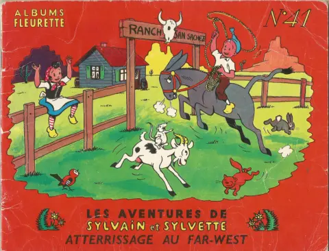 Couverture de l'album Sylvain et Sylvette Tome 41 Atterrissage au far-west