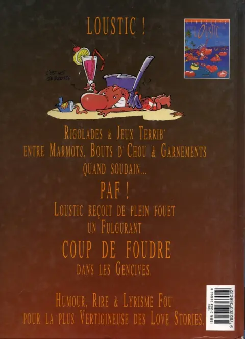 Verso de l'album Rigoletto Loustic Tome 2 Coup de foudre dans les gencives