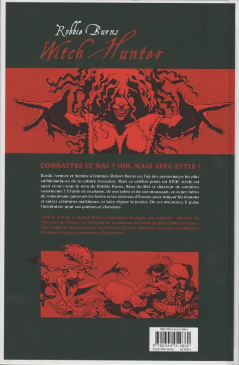Verso de l'album Robbie Burns Witch Hunter