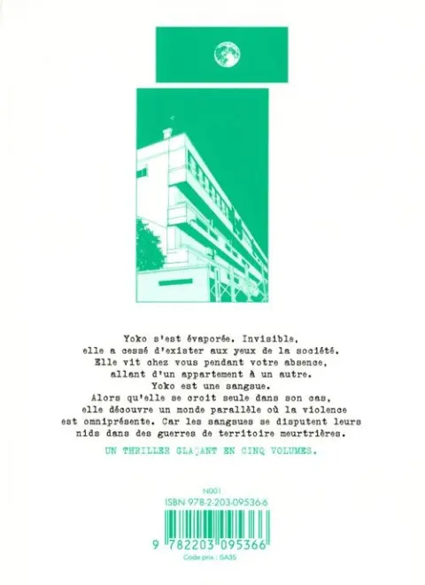 Verso de l'album Sangsues 1