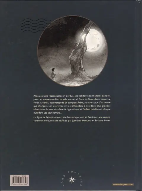 Verso de l'album Le Signe de la Lune
