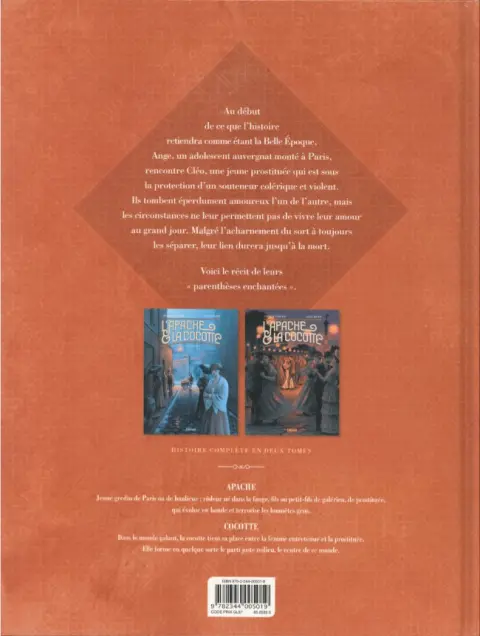 Verso de l'album L'Apache & la cocotte Tome 2 Cléo