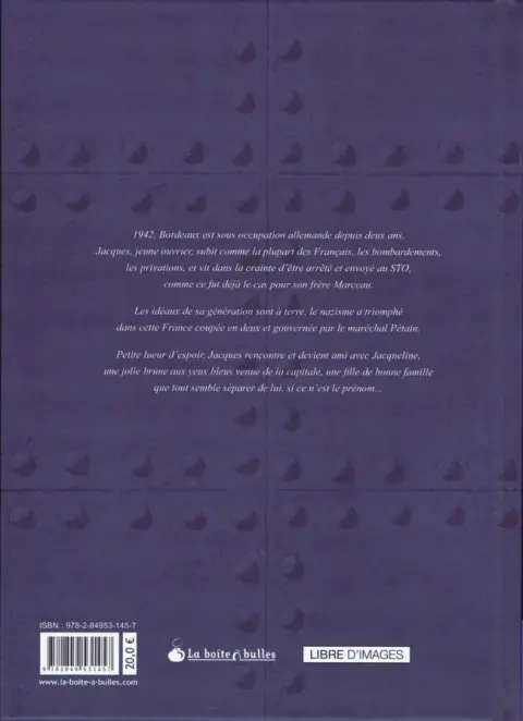 Verso de l'album Apprenti / Ouvrier Tome 3 Ouvrier - Mémoires sous l'occupation Vol.2