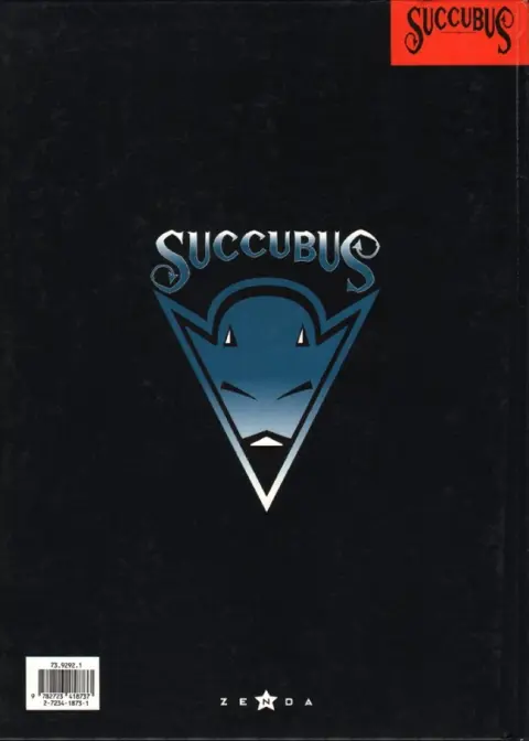 Verso de l'album Succubus La Guerre des âmes