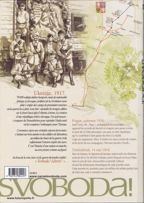 Verso de l'album Svoboda ! Tome 1 De Prague à Tcheliabinsk