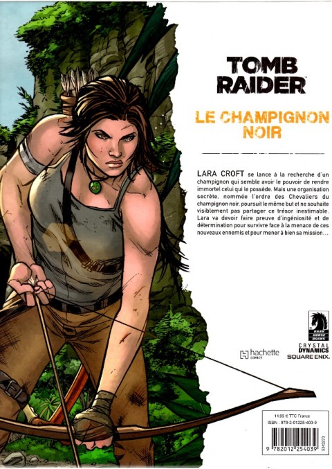 Verso de l'album Tomb Raider : Le Champignon Noir Tome 1 Le champignon noir