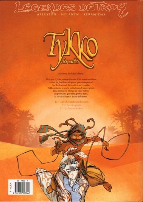Verso de l'album Tykko des sables Tome 1 Les Chevaucheurs des vents