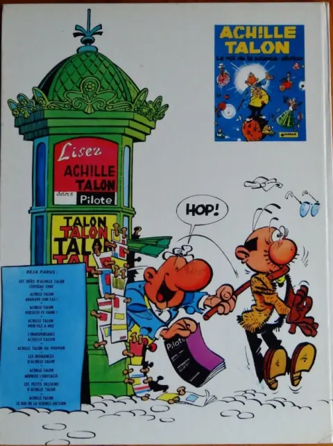 Verso de l'album Achille Talon Tome 3 Achille Talon persiste et signe !