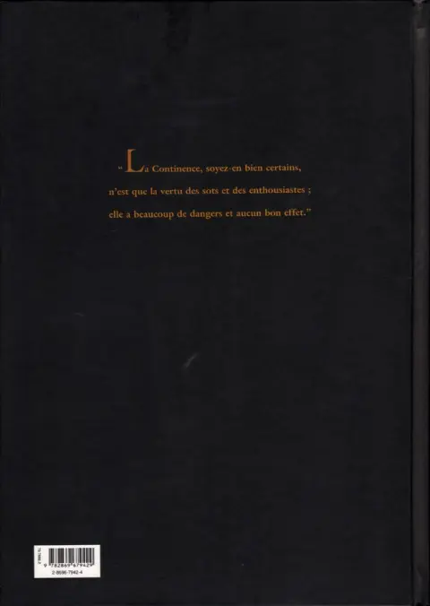 Verso de l'album L'Art de la fessée