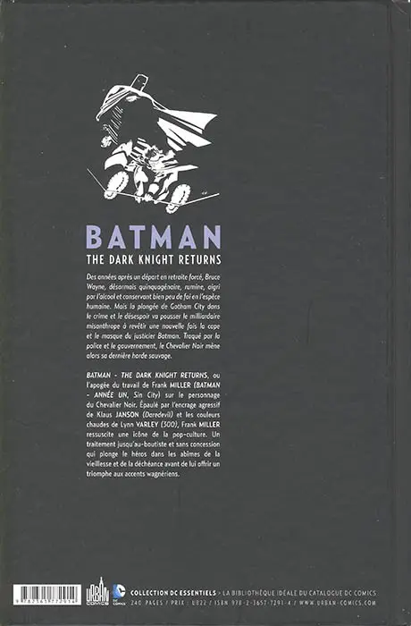 Verso de l'album Batman - Dark Knight The Dark Knight Returns