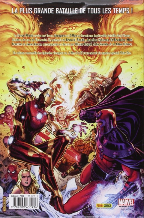 Verso de l'album Avengers vs X-Men Vol. 2