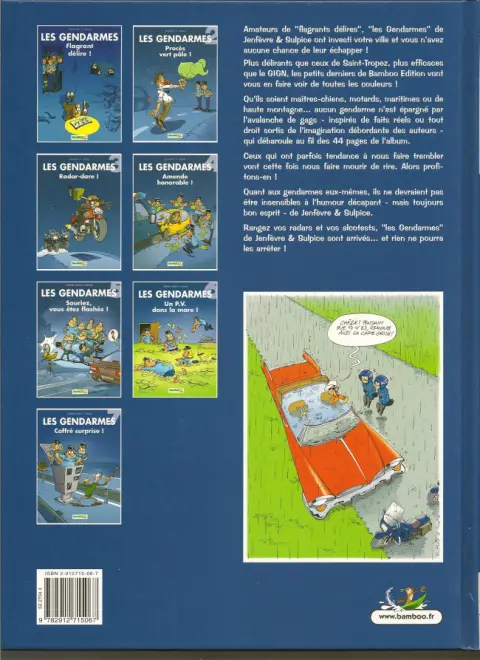 Verso de l'album Les Gendarmes Tome 2 Procès vert pâle !