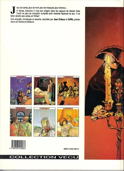 Verso de l'album Giacomo C. Tome 3 La dame au cœur de suie